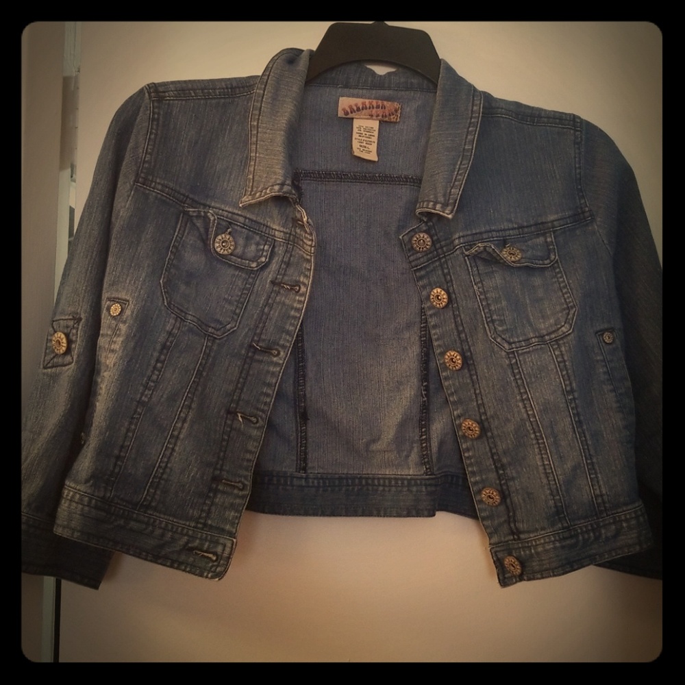 Breaker Jeans cropped jacket